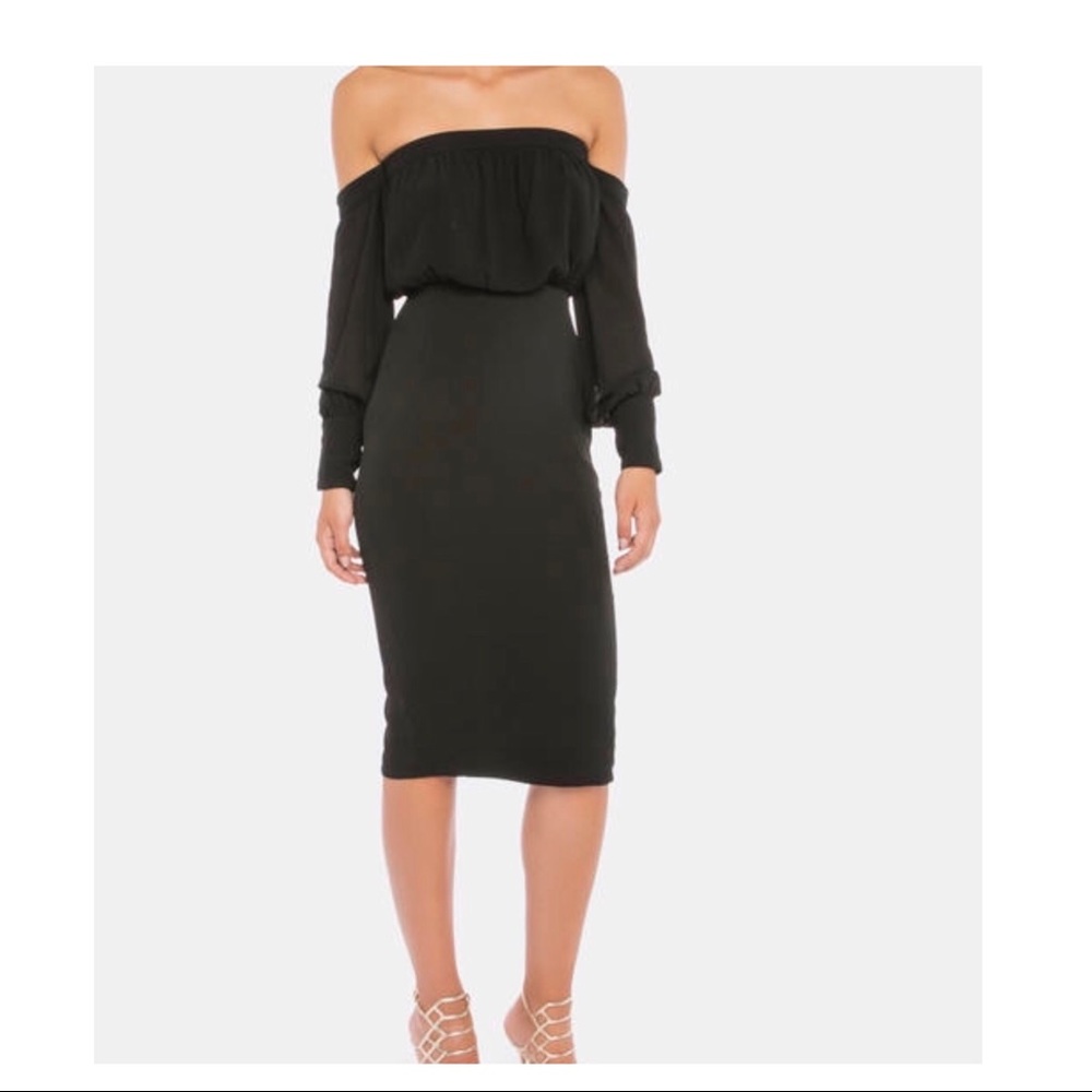 Misha Collection off the shoulder dress, size XS
